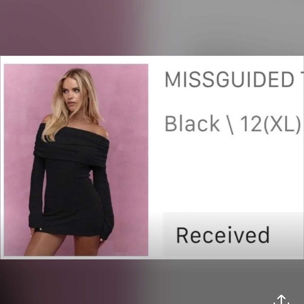 Missguided Elegant Black Off-Shoulder Dress